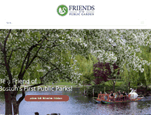 Tablet Screenshot of friendsofthepublicgarden.org
